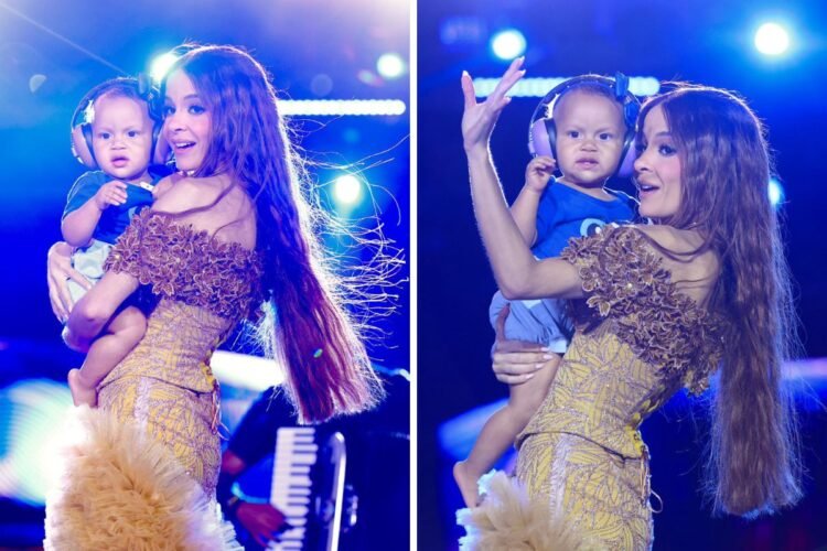 Maiara com f&atilde; mirim