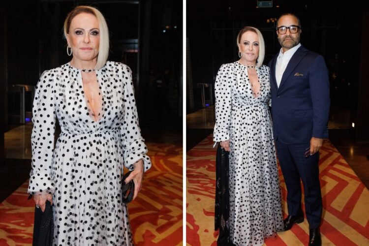 Ana Maria Braga e namorado F&aacute;bio Arruda