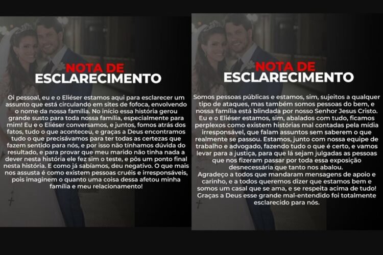 Kamilla divulgou nota de esclarecimento sobre a pol&ecirc;mica